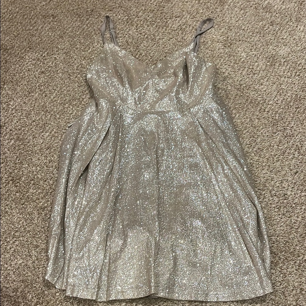 Silver Glittery Dress